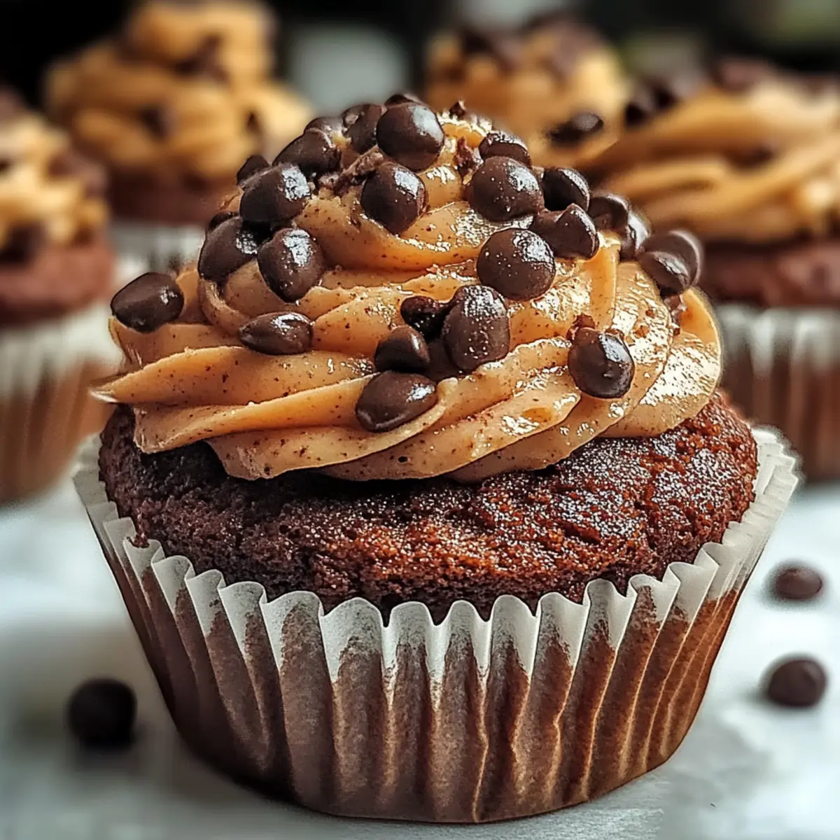 Brownie Cupcakes Chocolate Buttercream