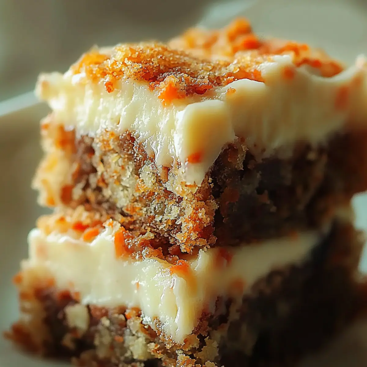 Carrot Cake Cream Cheese Bars