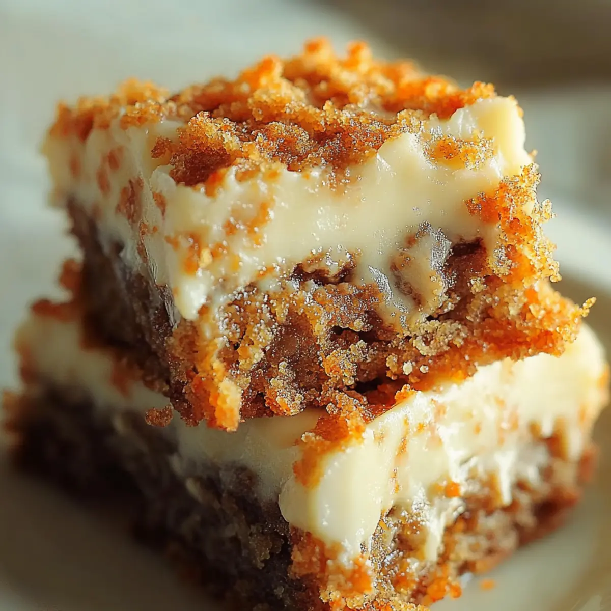Carrot Cake Cream Cheese Bars