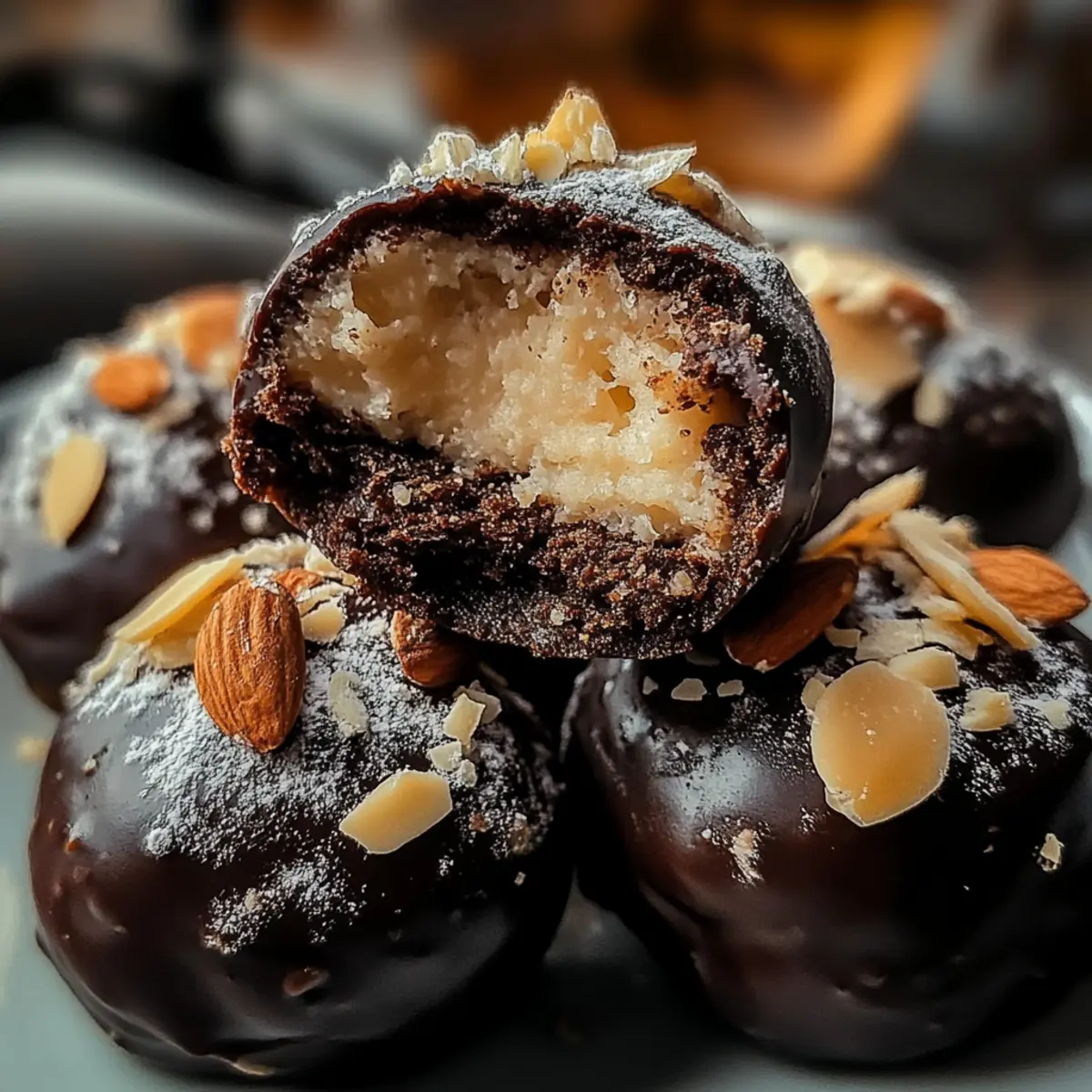 Chocolate Ricotta Fudgy Truffles
