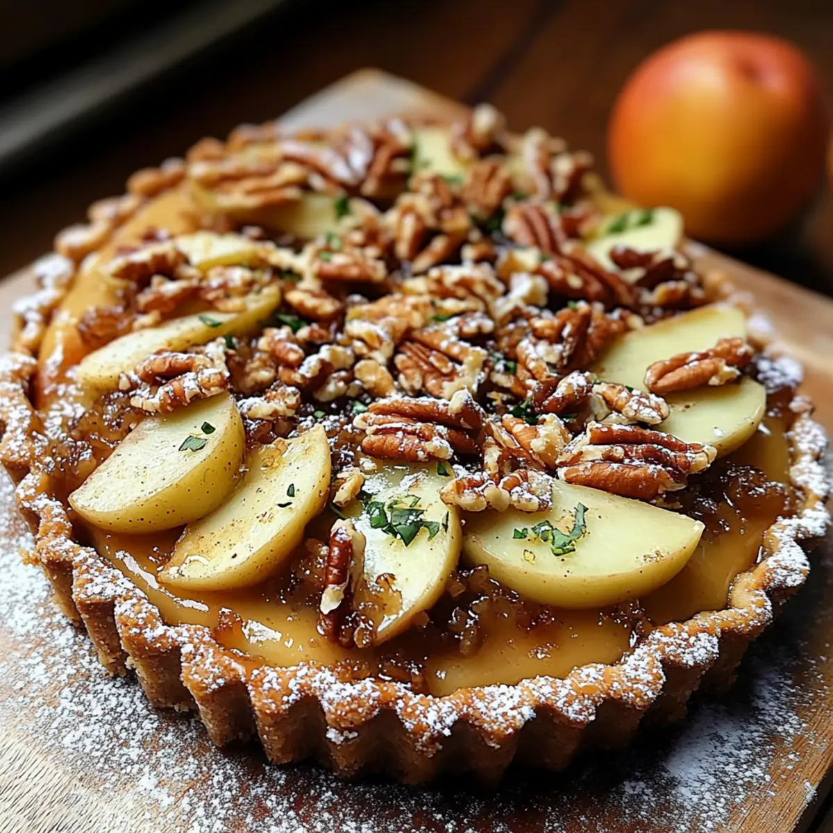 Gluten Free Caramel Apple Tart