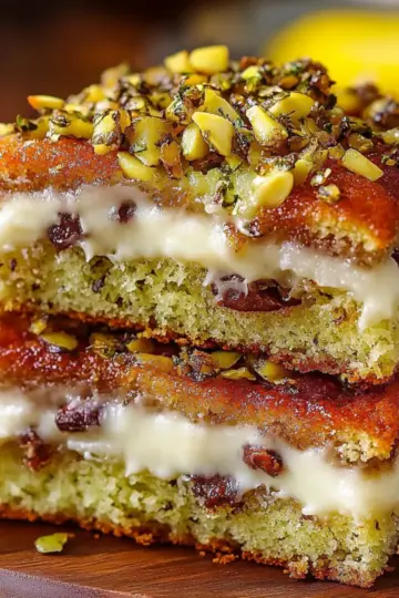 Lemon Pistachio Milk Cake