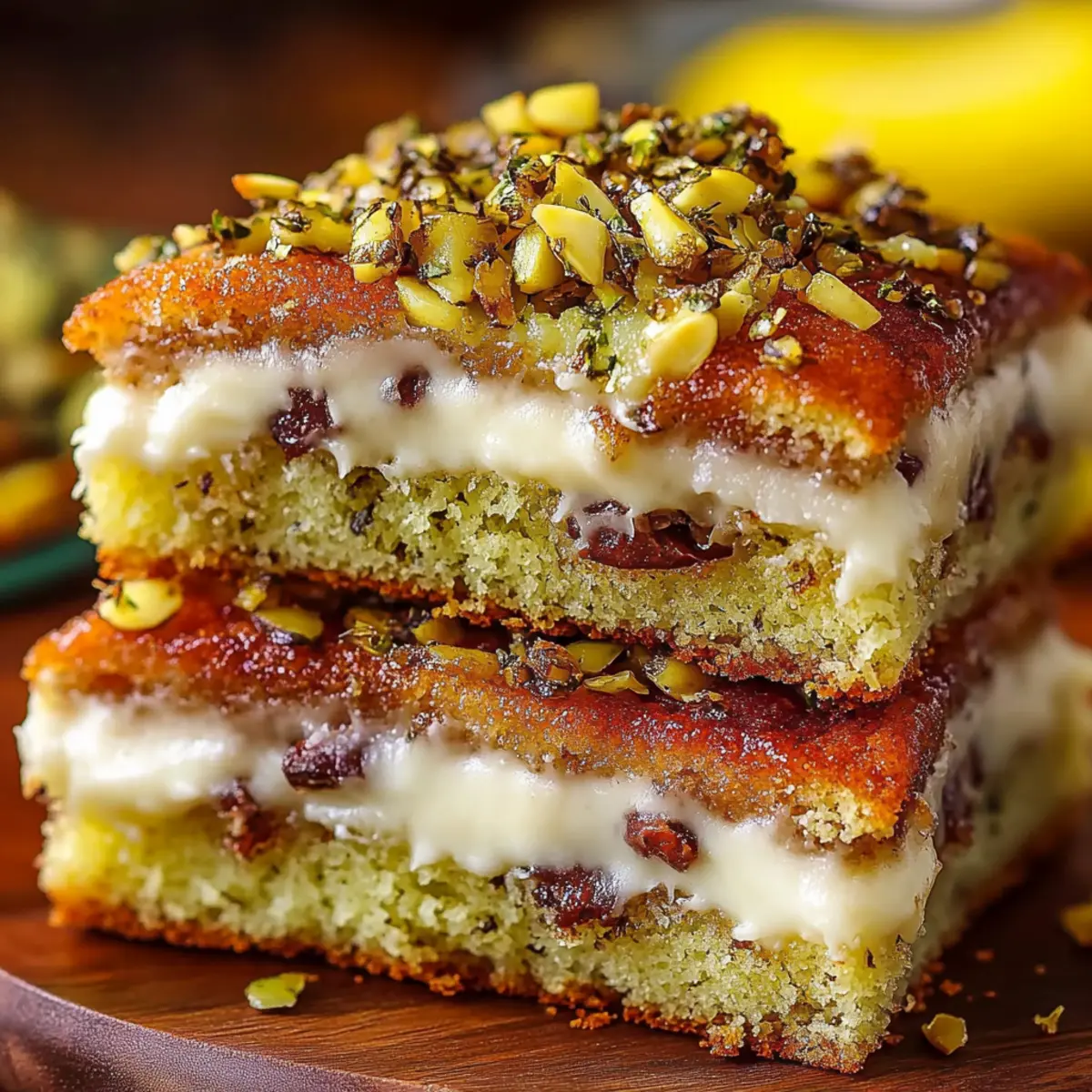 Lemon Pistachio Milk Cake