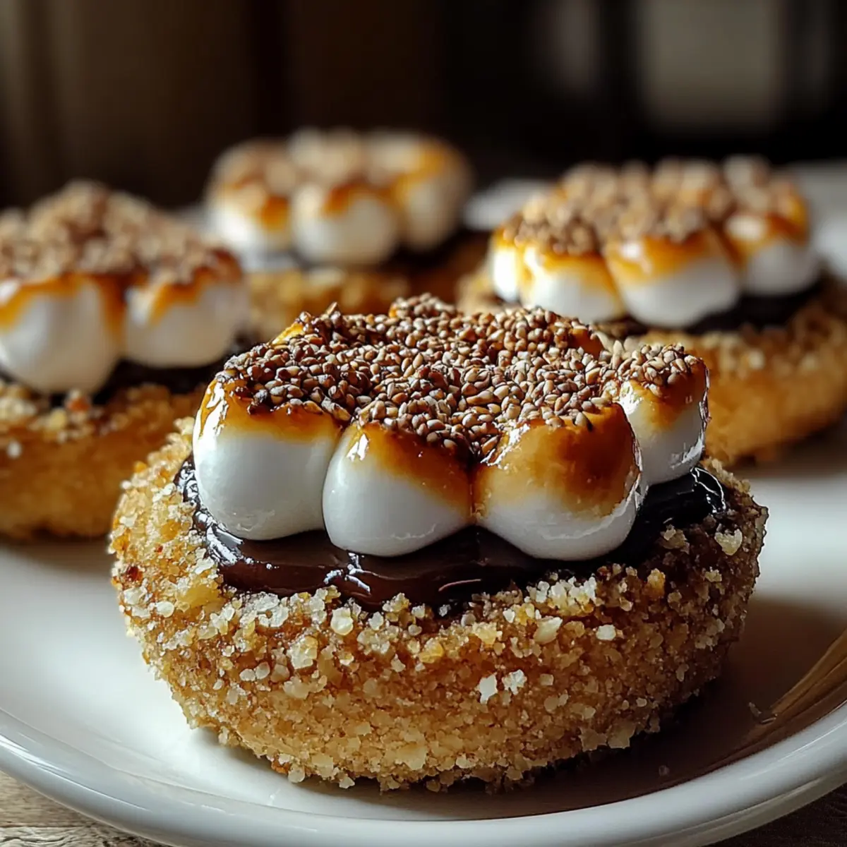 Mini Individual Pumpkin S'mores Pie Cups