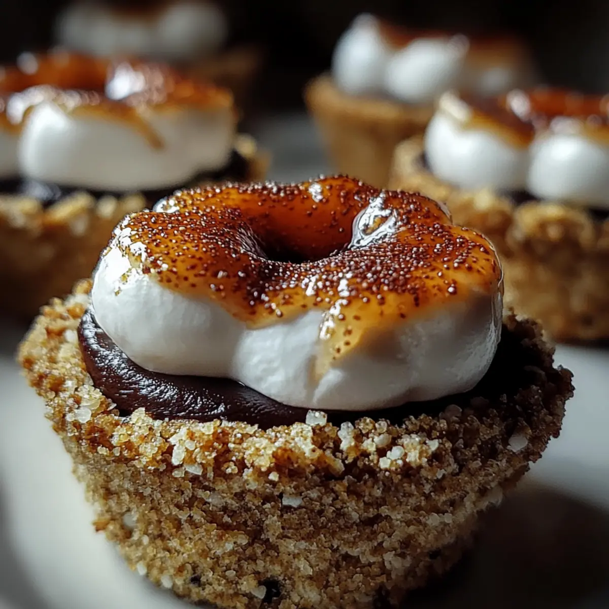 Mini Individual Pumpkin S'mores Pie Cups