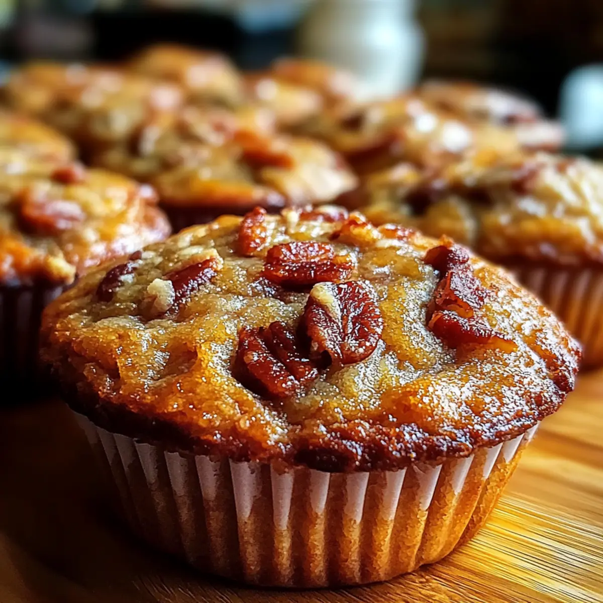 Pecan Pie Brown Sugar Muffins