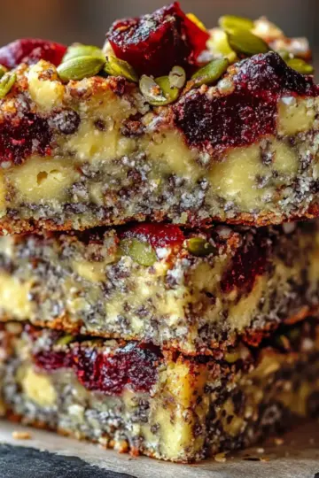 Pistachio Cranberry Chia Bars