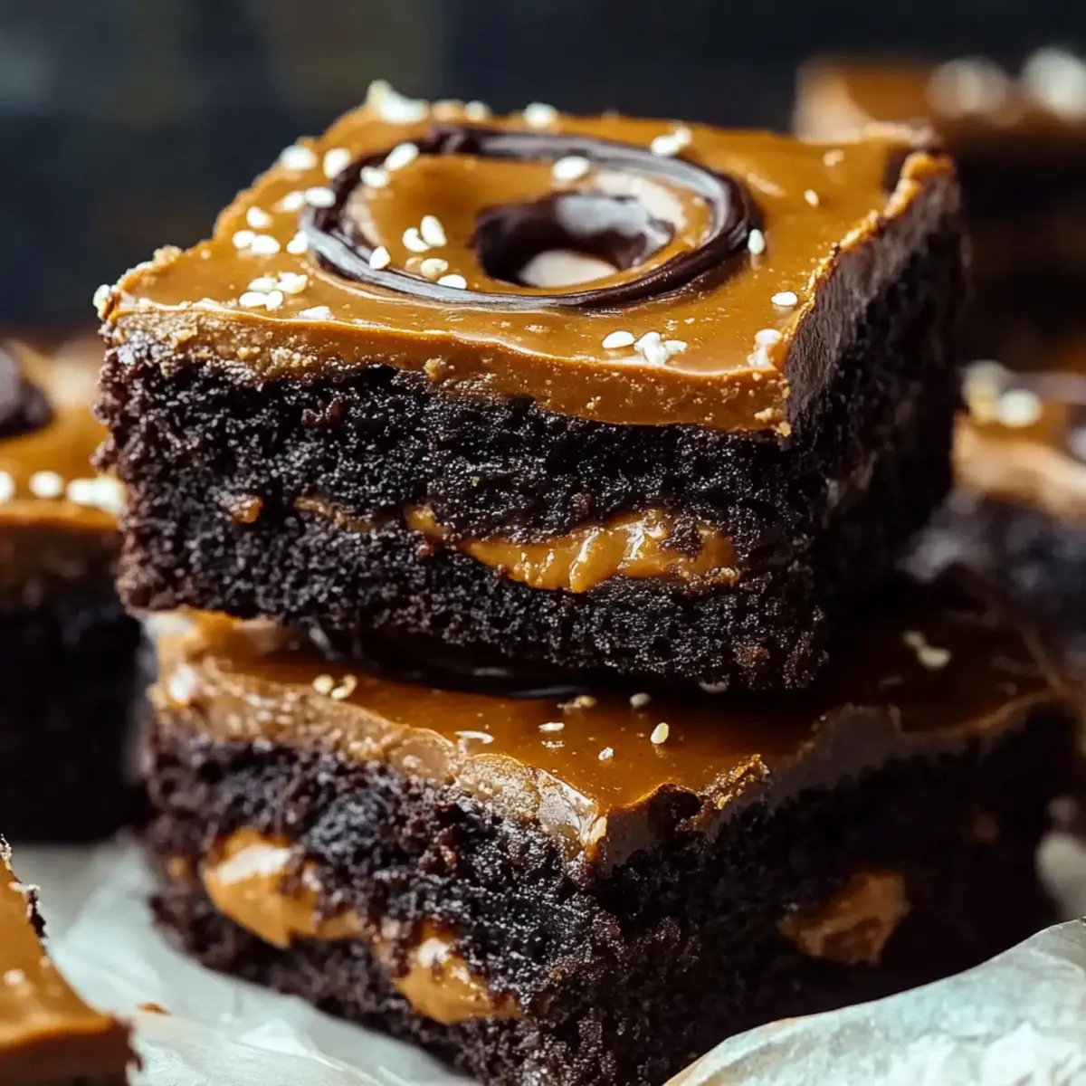Salted Caramel Pretzel Brownies