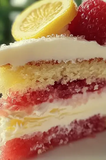 Strawberry Lemonade Cake Layers