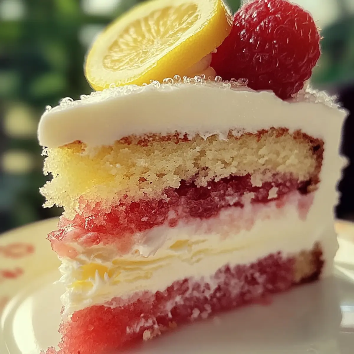 Strawberry Lemonade Cake Layers