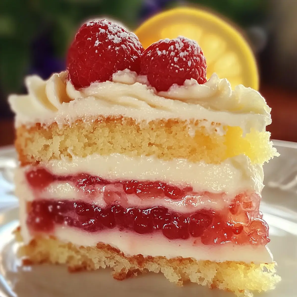 Strawberry Lemonade Cake Layers