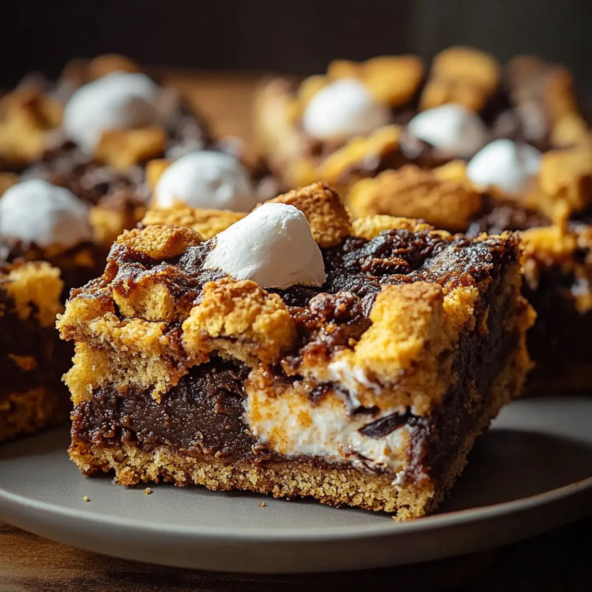 Vegan Pumpkin S'mores Cookie Bars