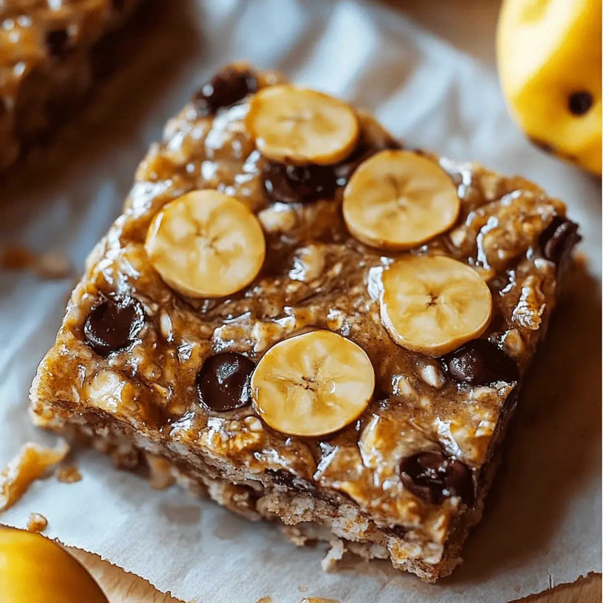 Banana Oatmeal Bars
