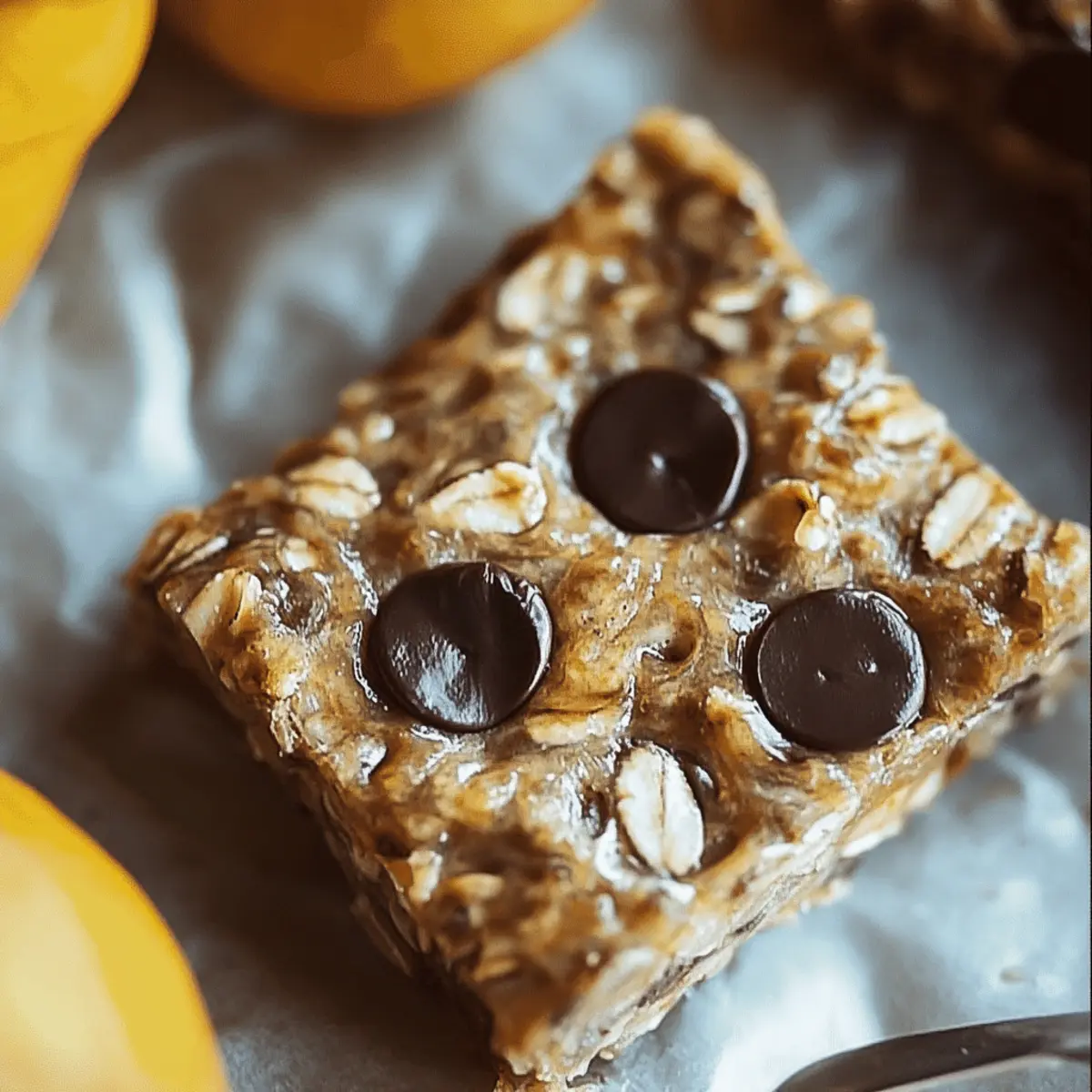 Banana Oatmeal Bars