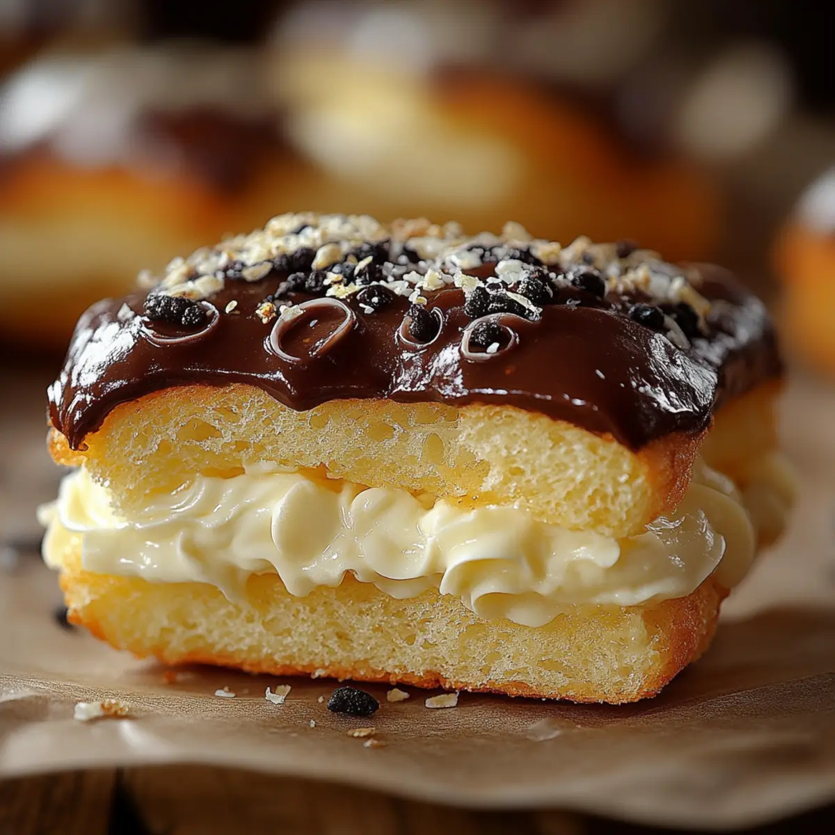 Boston Cream Pie Hawaiian Rolls