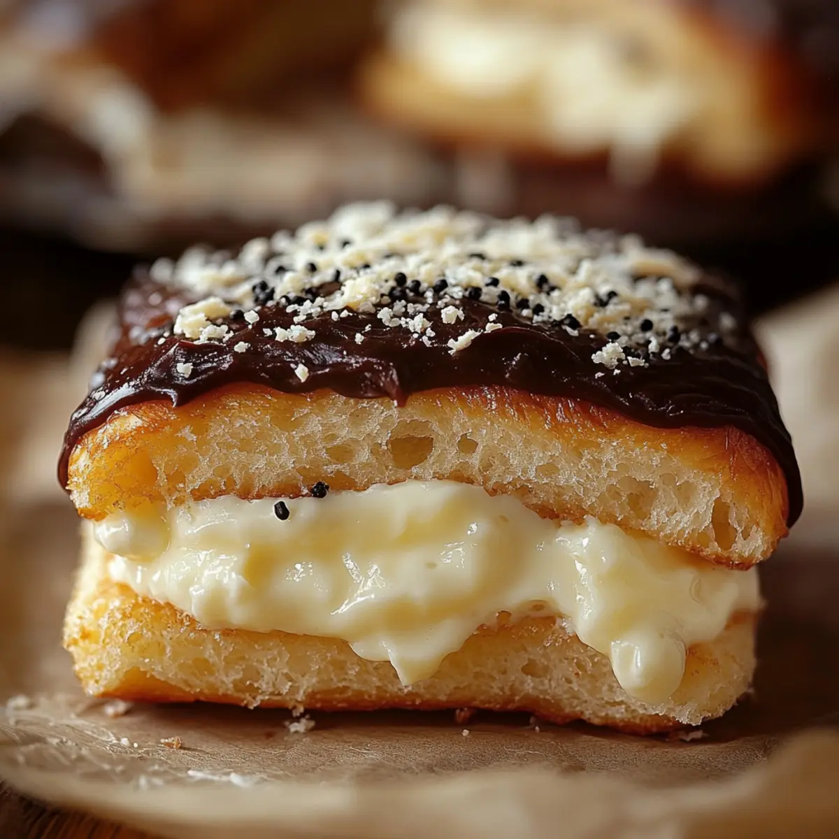 Boston Cream Pie Hawaiian Rolls