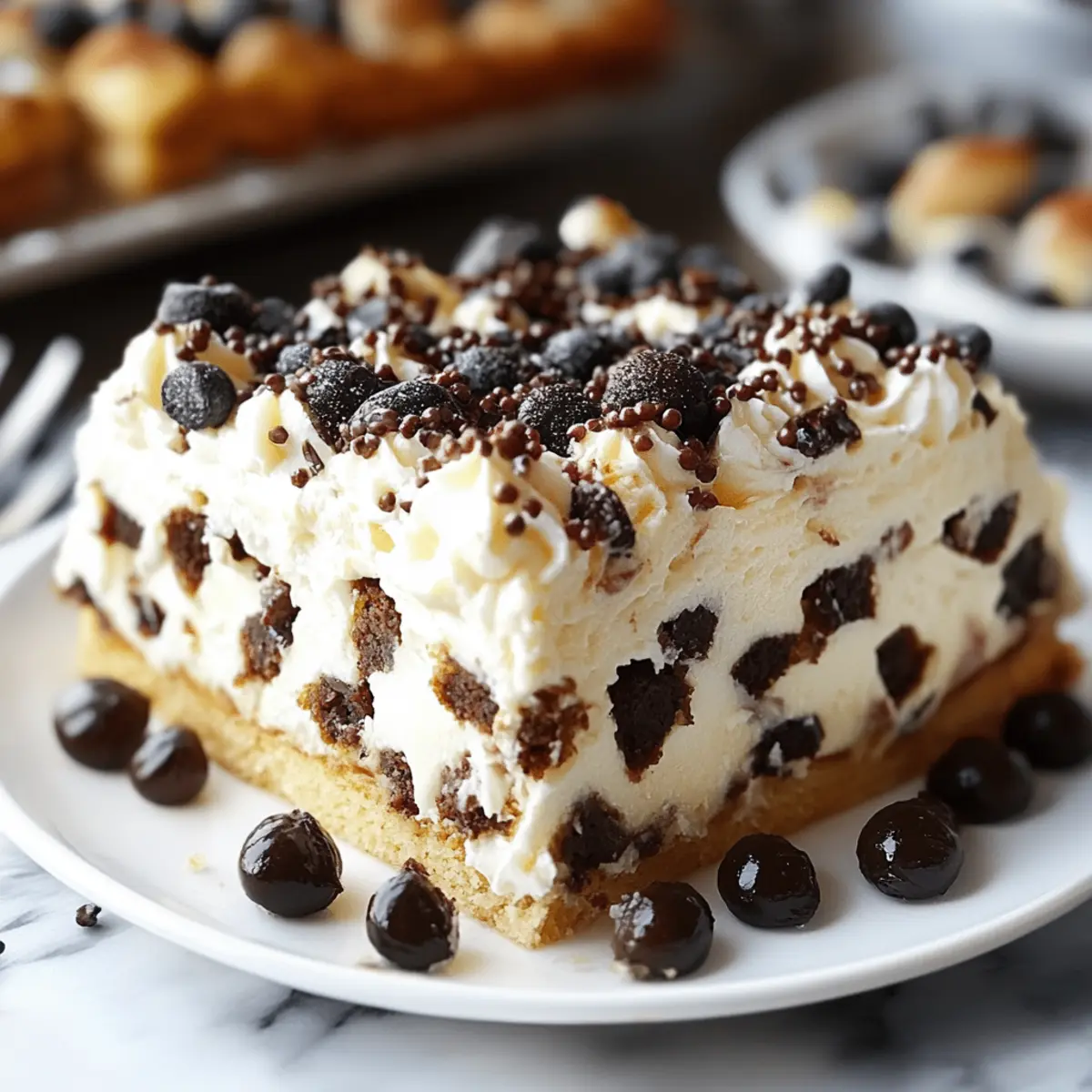 Cannoli Poke Cake