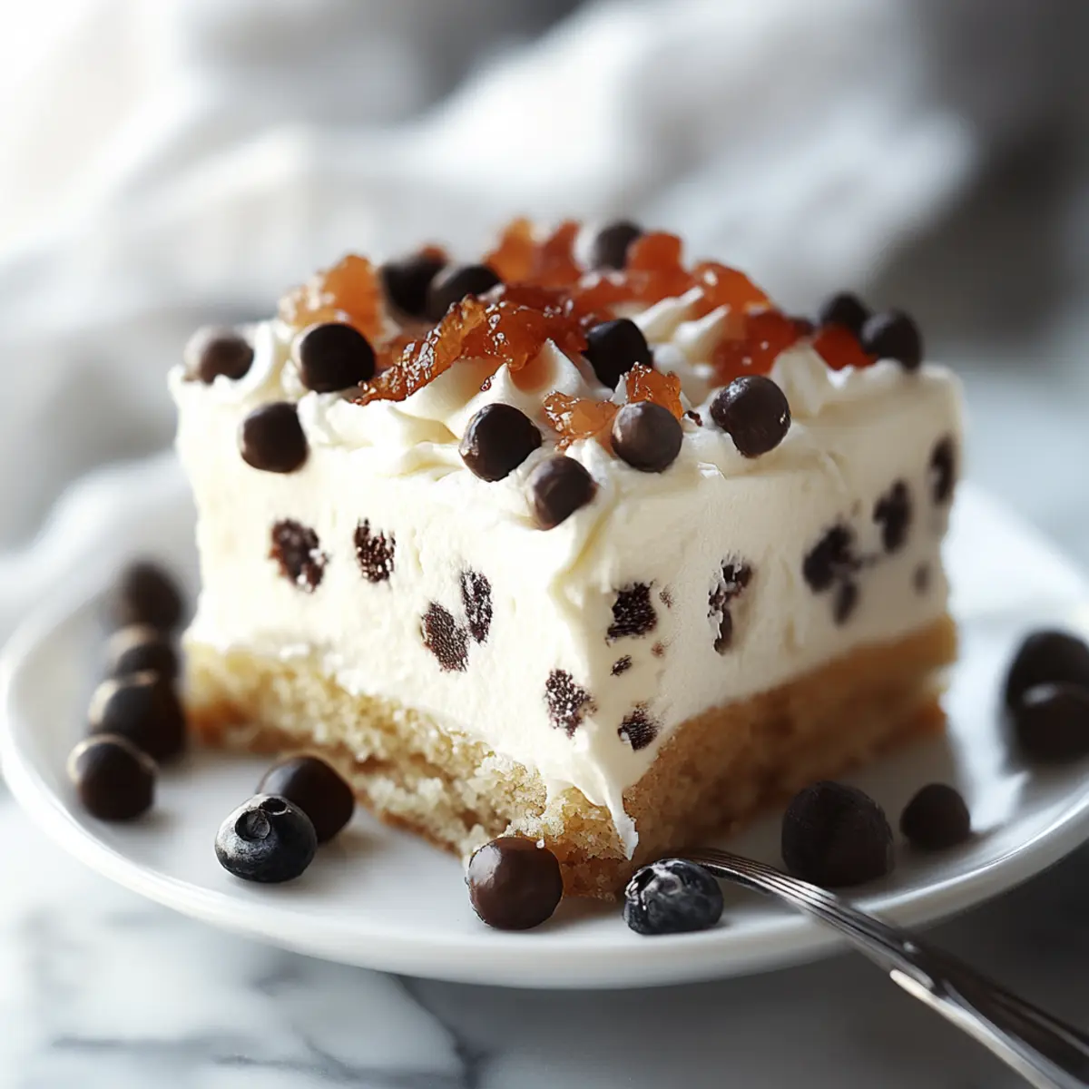 Cannoli Poke Cake