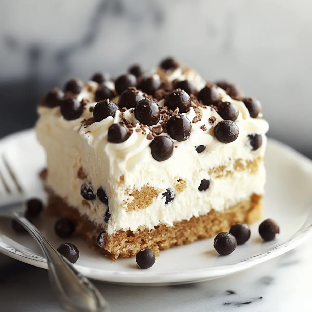 Cannoli Poke Cake