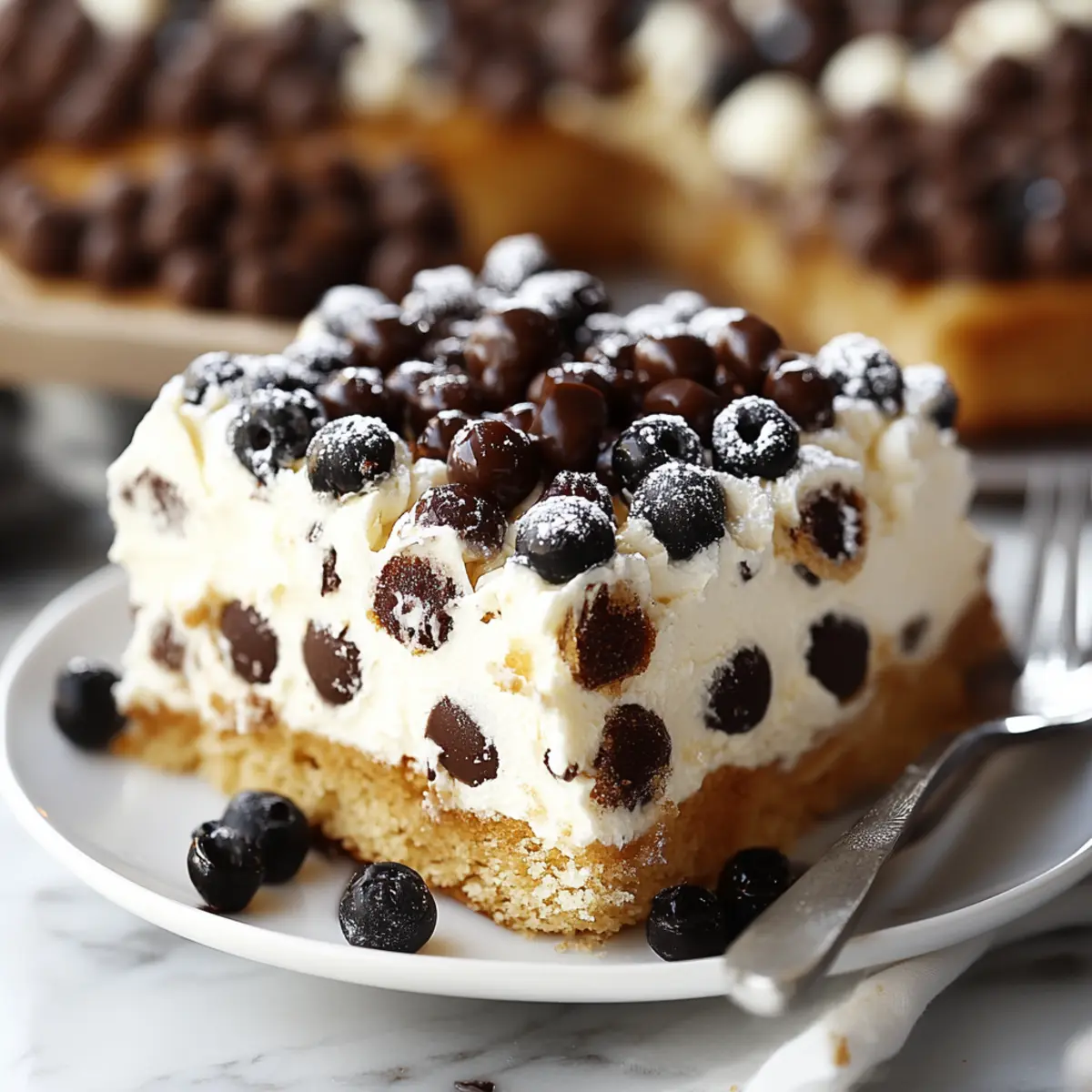 Cannoli Poke Cake