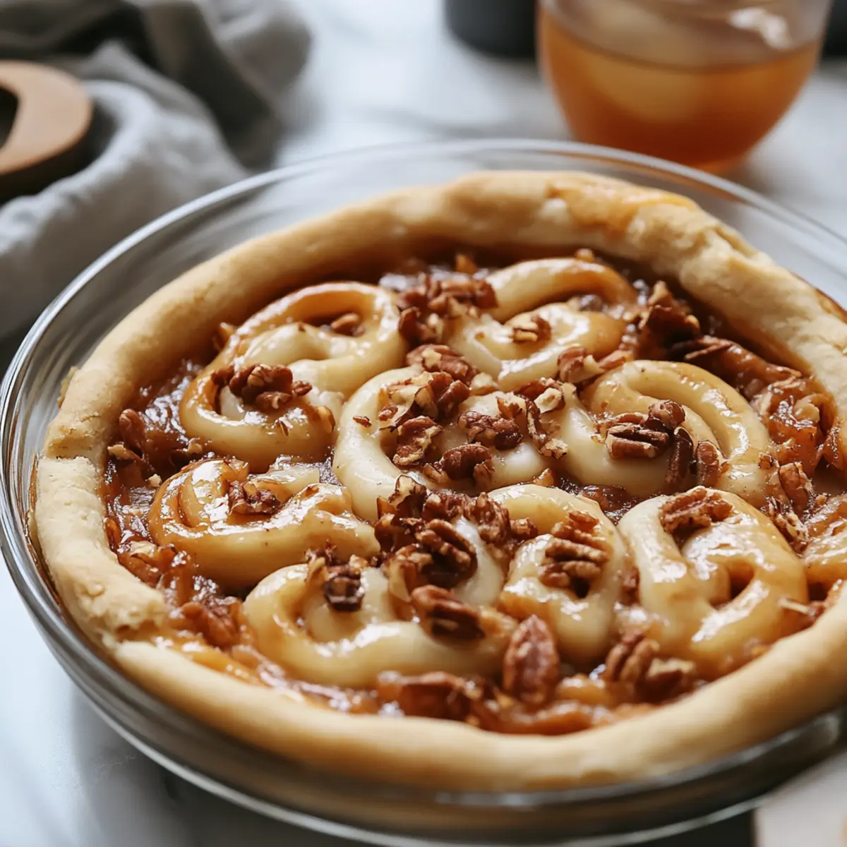 Caramel Apple Cinnamon Roll Dump Cake