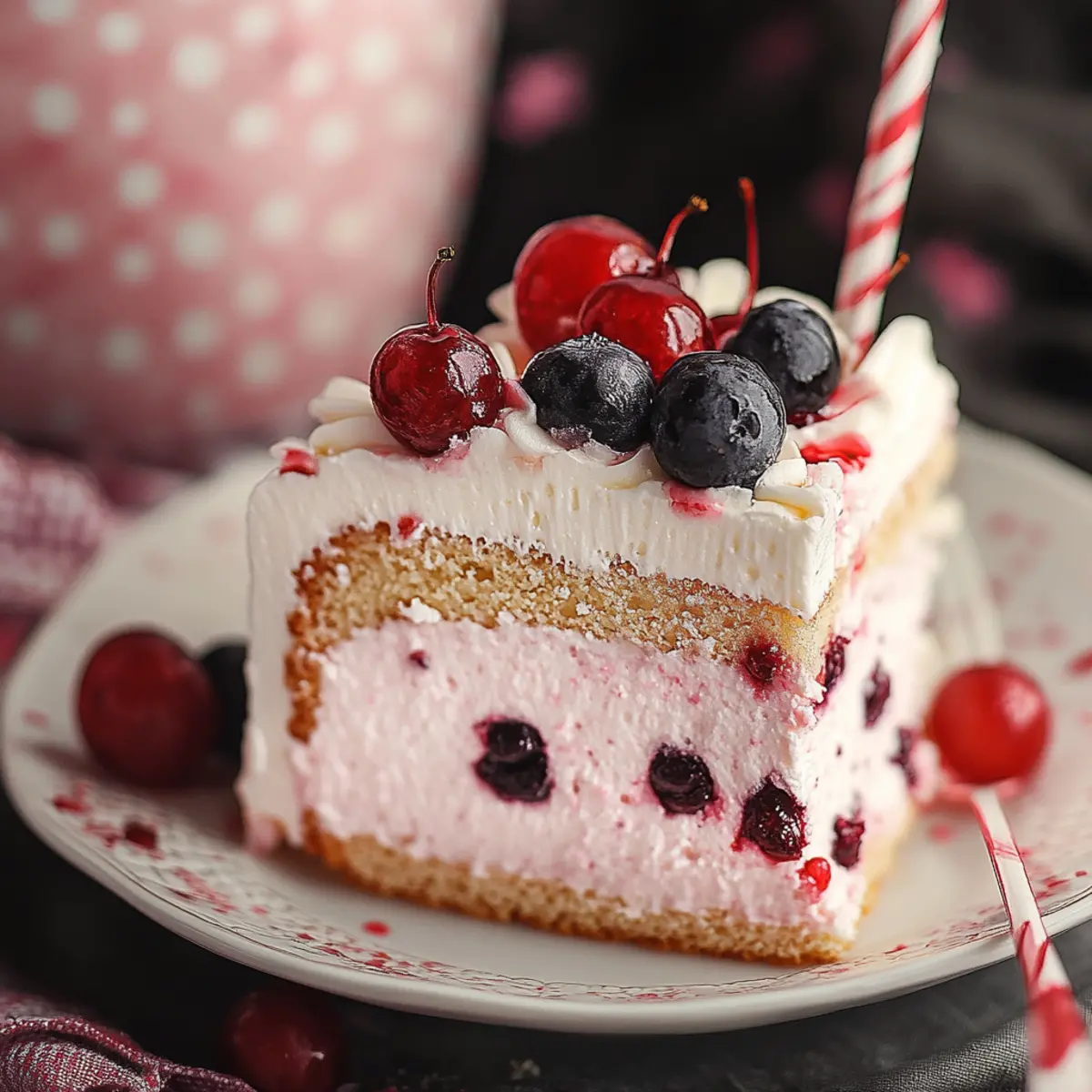 Cherry Chip Cake