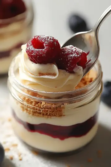 Healthy No Bake Cheesecake In A Jar