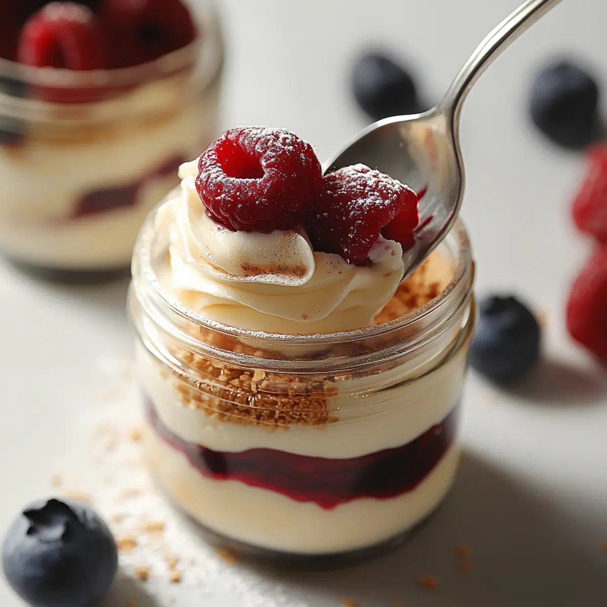 Healthy No Bake Cheesecake In A Jar