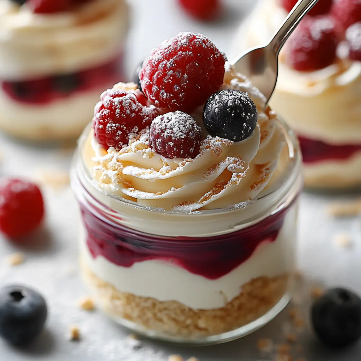 Healthy No Bake Cheesecake In A Jar