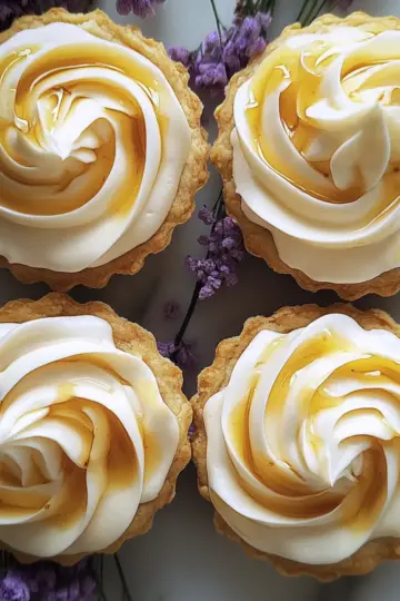 Mini Lemon Tart With Lilac Meringue