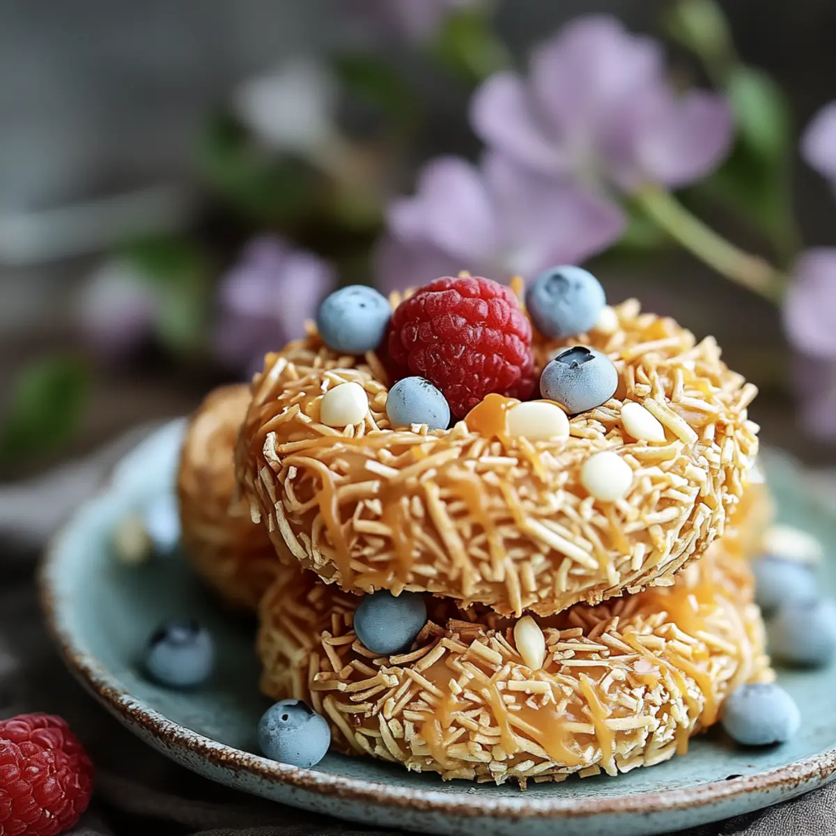 No-Bake Chocolate Bird Nests