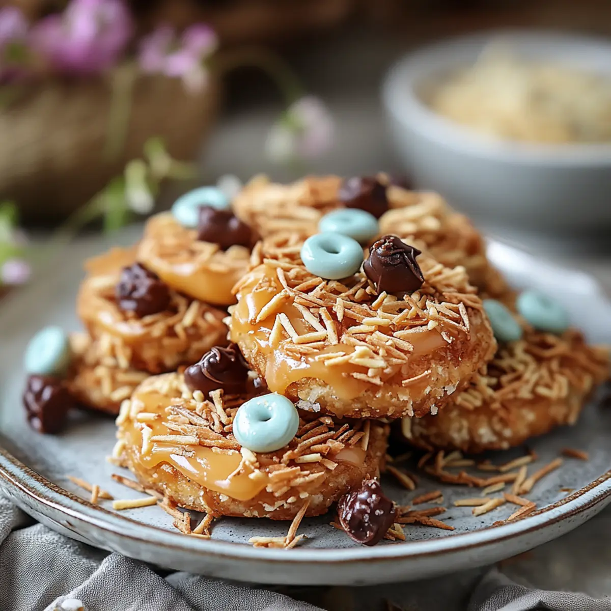 No-Bake Chocolate Bird Nests