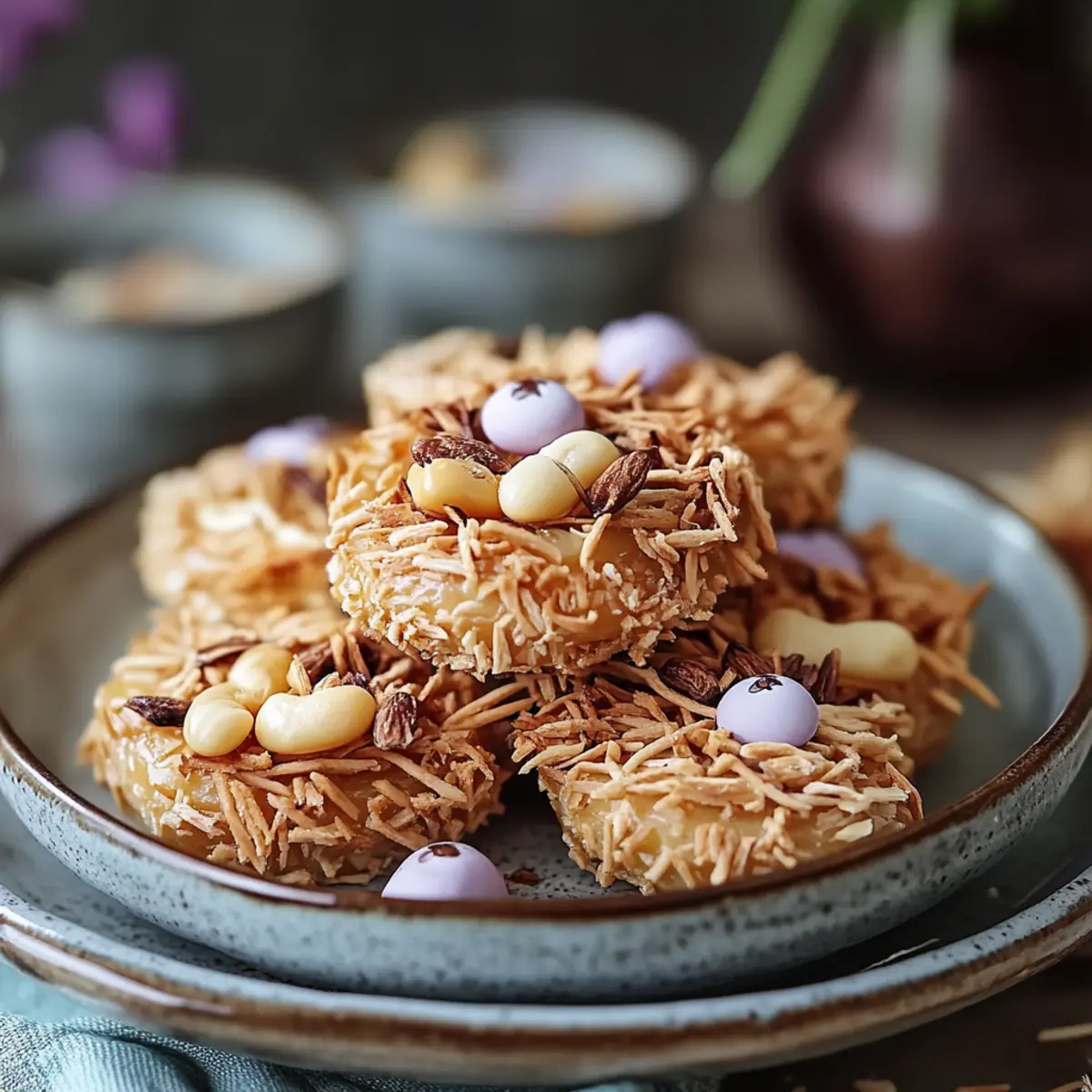 No-Bake Chocolate Bird Nests