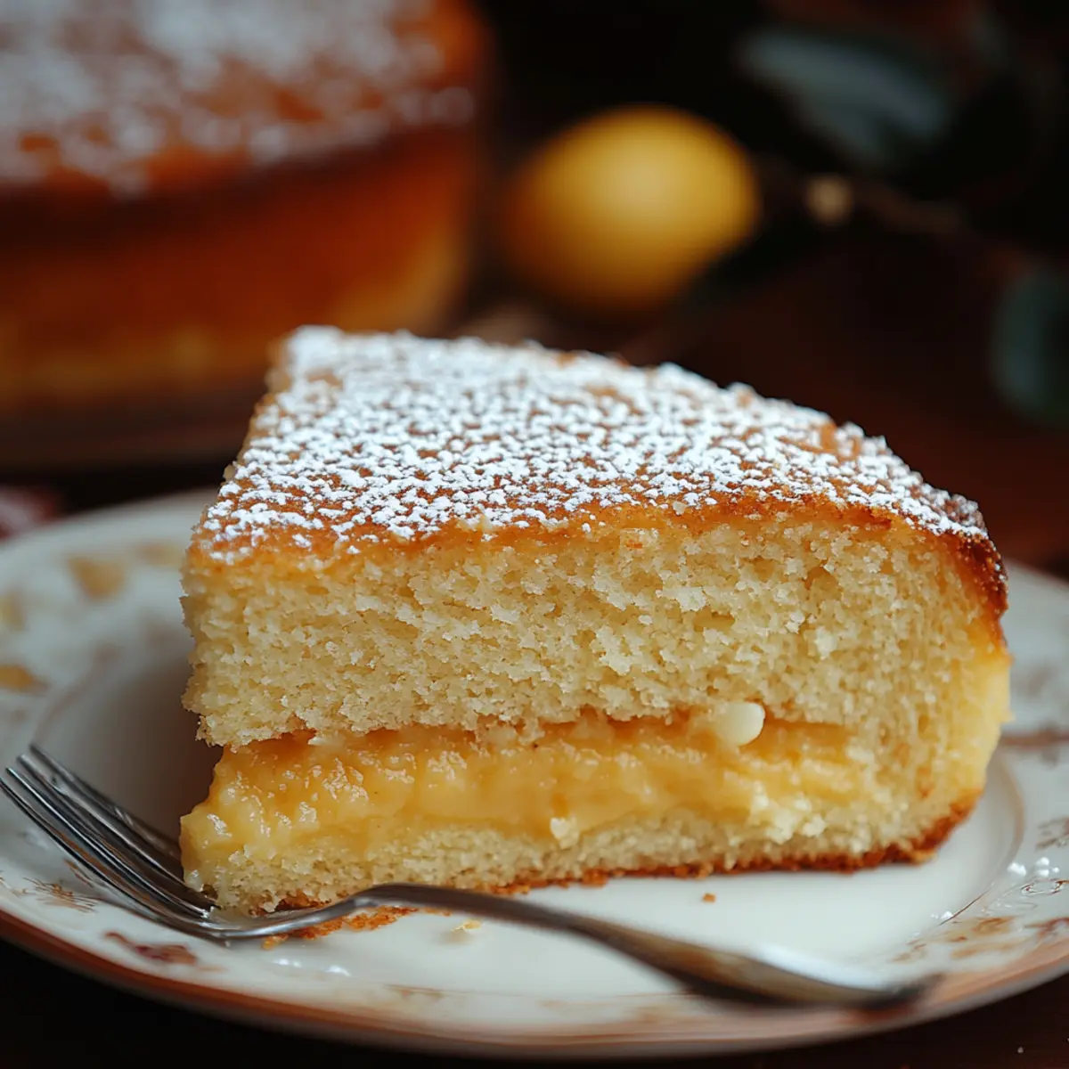Semolina Cake With Cream