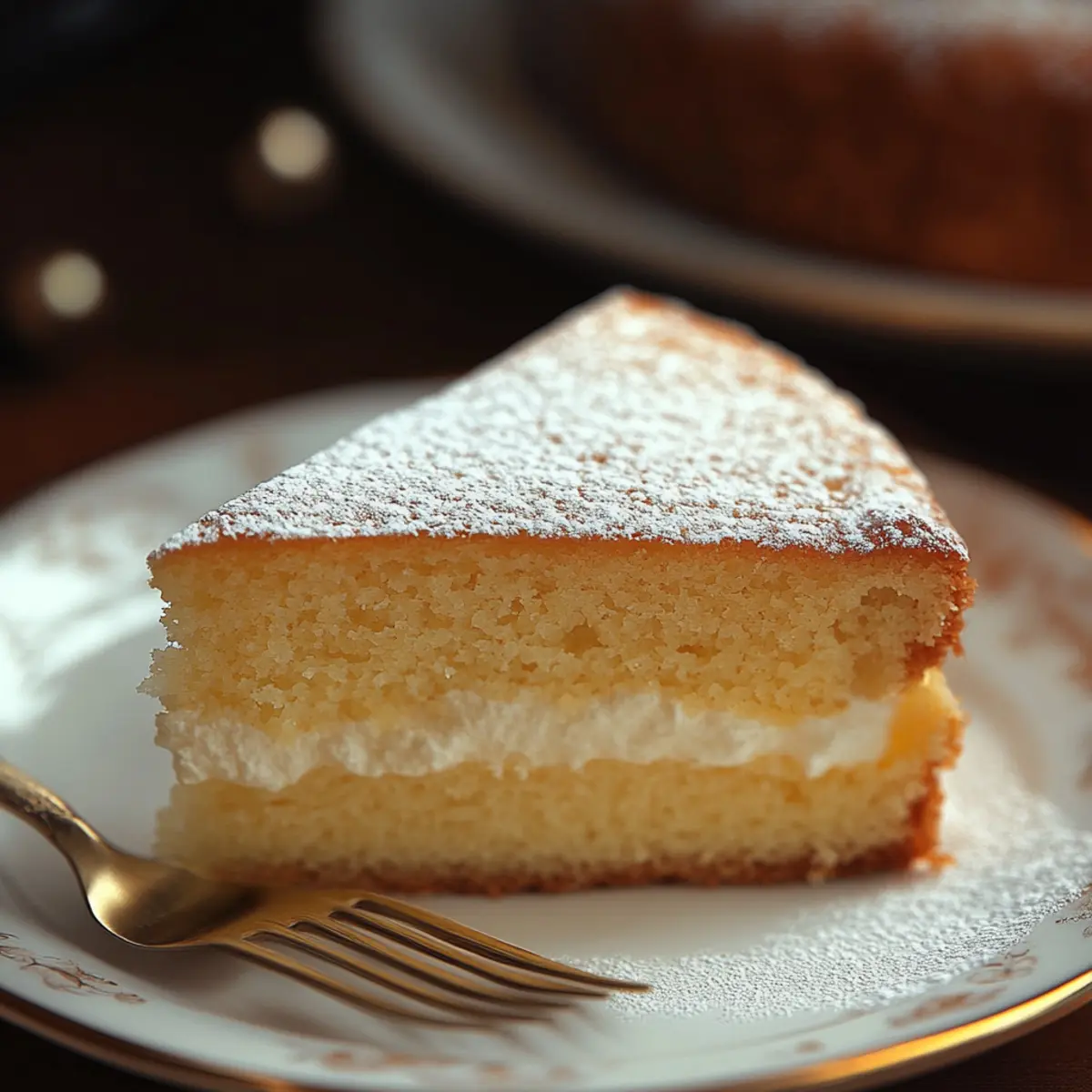 Semolina Cake With Cream
