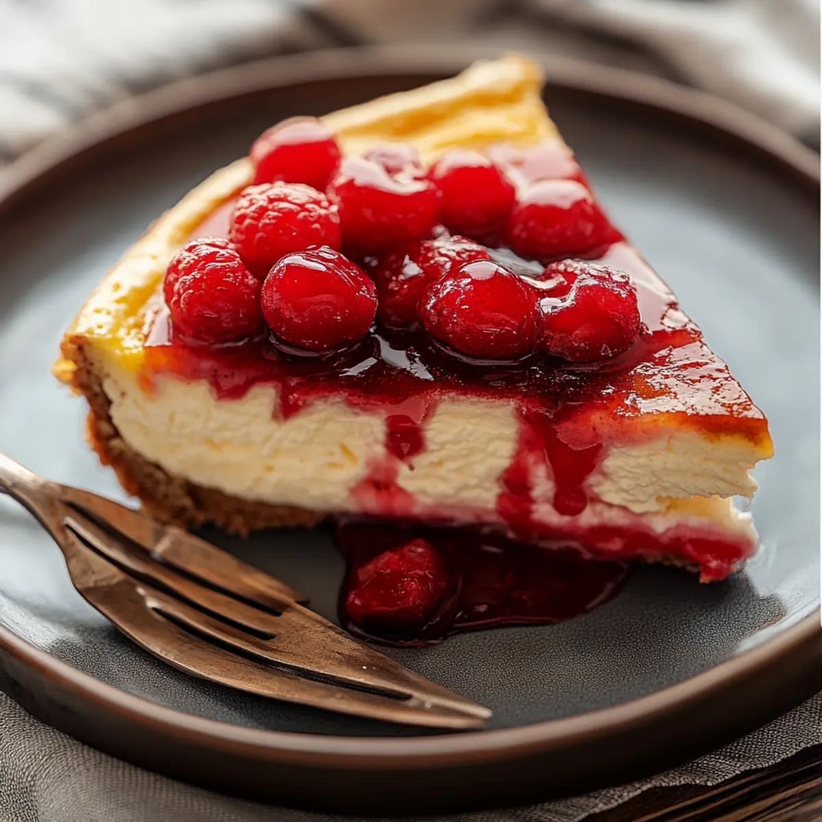 Sweet Fried Cherry Cheesecake