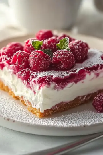Creamy Raspberry Cheesecake