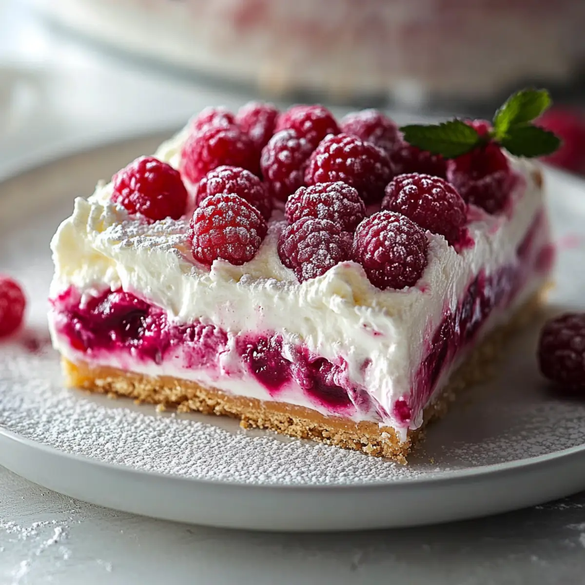 Creamy Raspberry Cheesecake