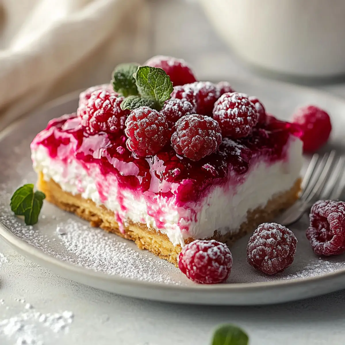 Creamy Raspberry Cheesecake