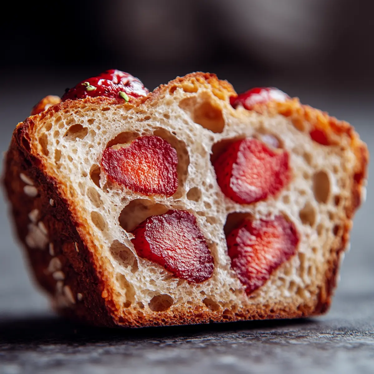 Strawberry Heart Bread