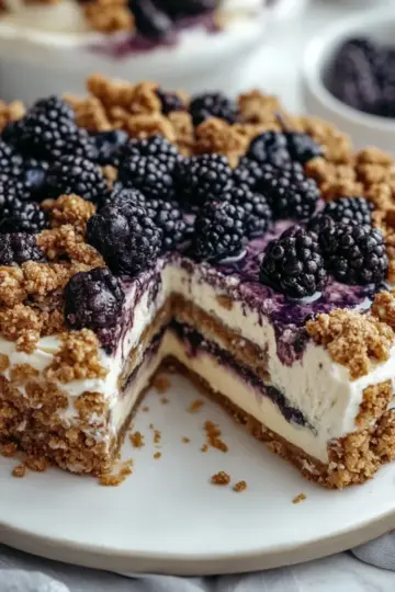 Blueberry Crumble Cheesecake