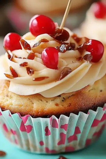 Cherry Almond Cupcakes