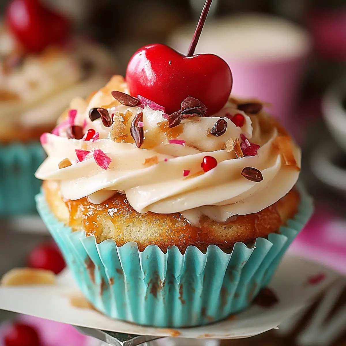 Cherry Almond Cupcakes
