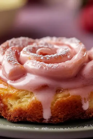Pink Velvet Cinnamon Rolls