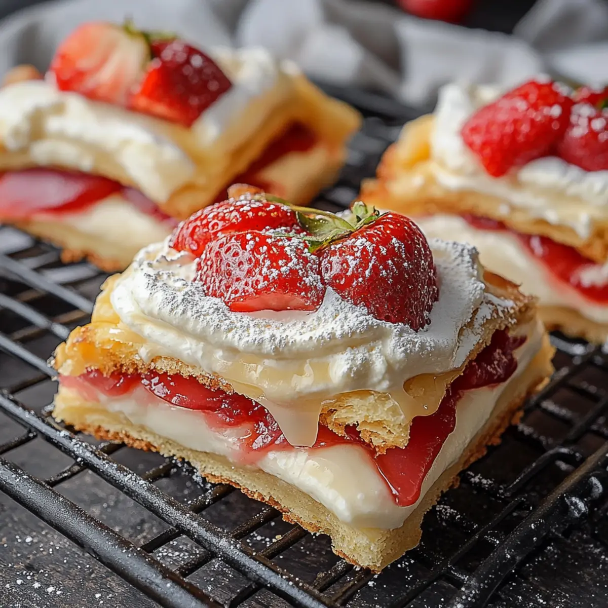 Sugar-Free Strawberry Cheesecake Turnovers