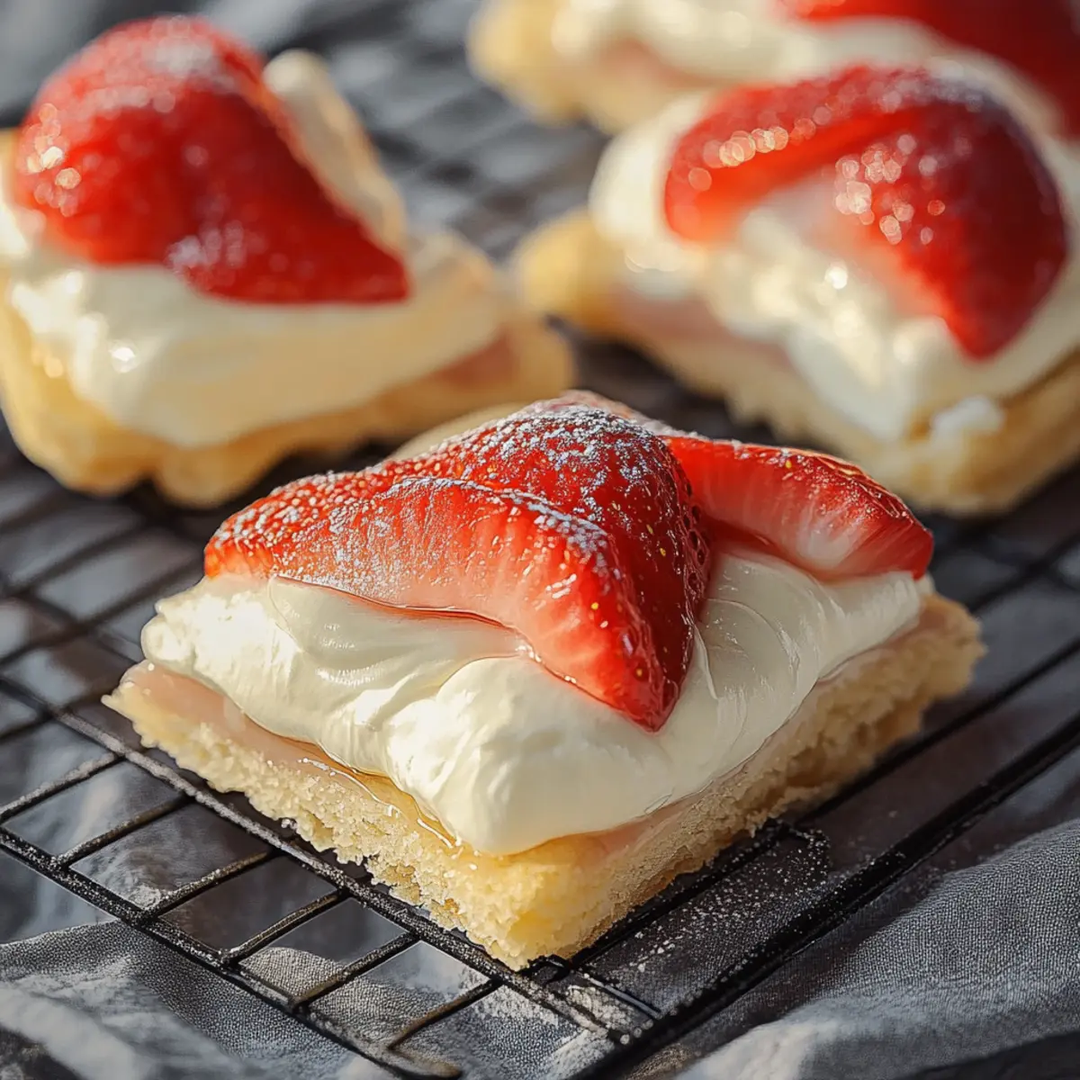 Sugar-Free Strawberry Cheesecake Turnovers