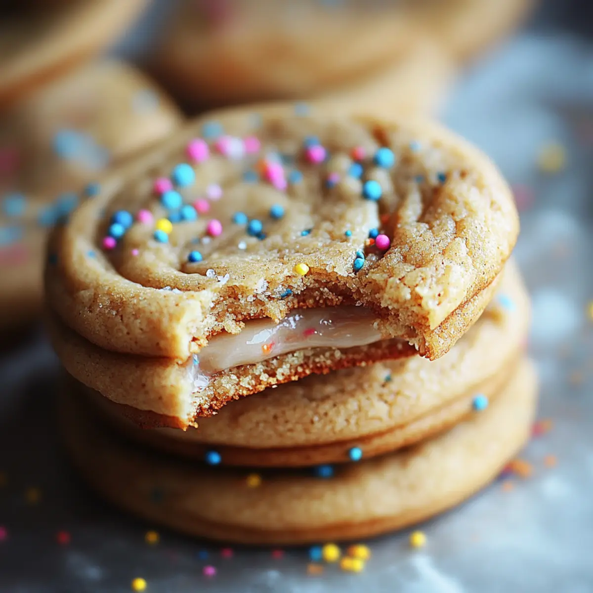 Teddy Graham Funfetti Stuffed Cookie Butter Cookies