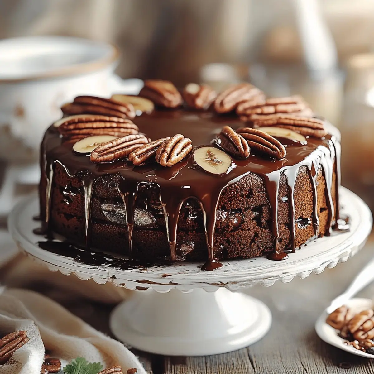 Chocolate Pecan Cake