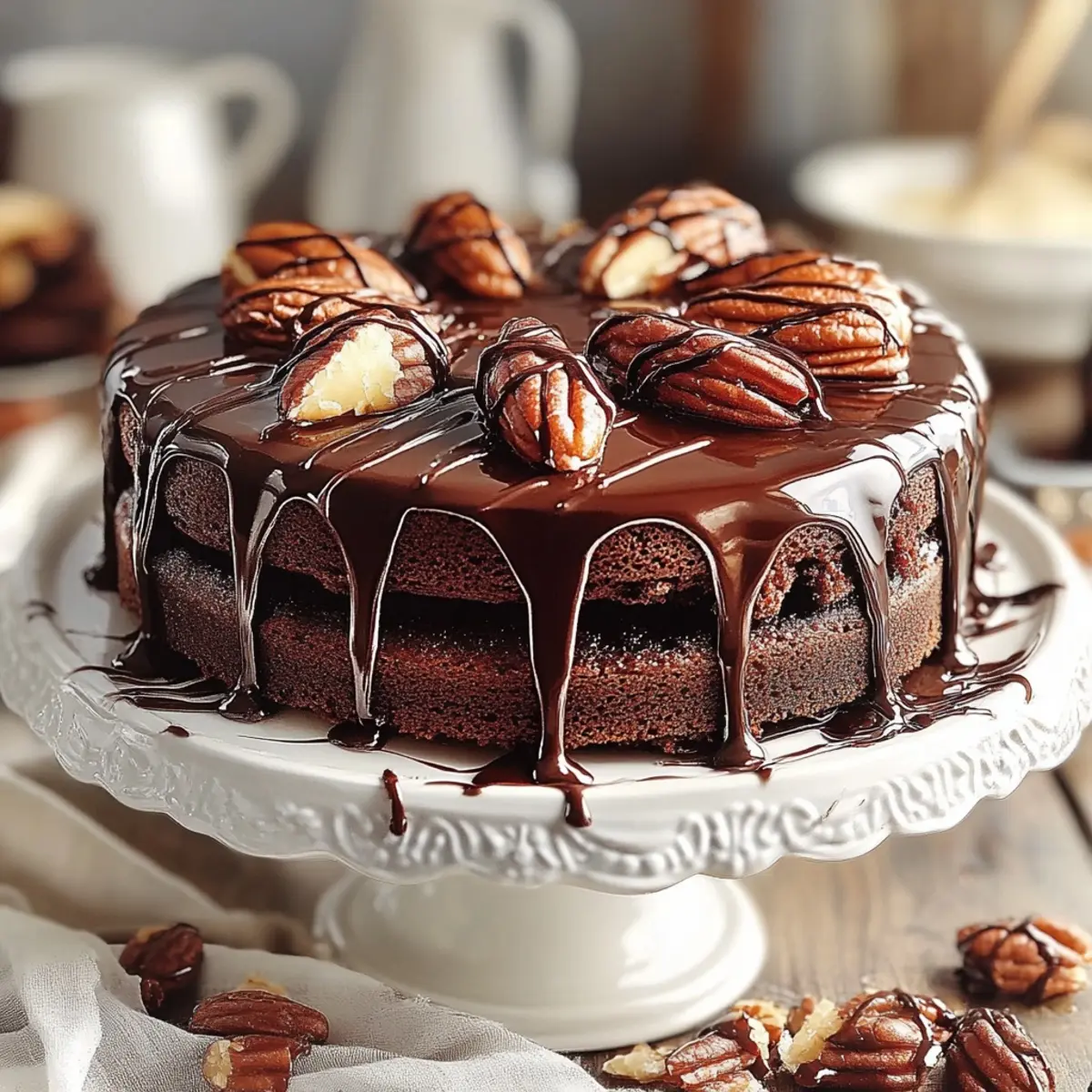 Chocolate Pecan Cake