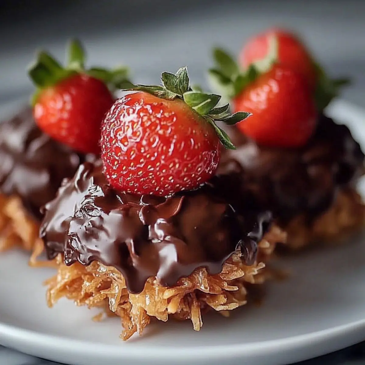 Chocolate Strawberry Yogurt Clusters